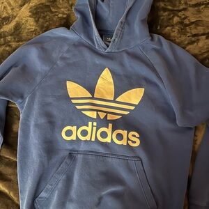 Adidas Blue Hoodie with Logo